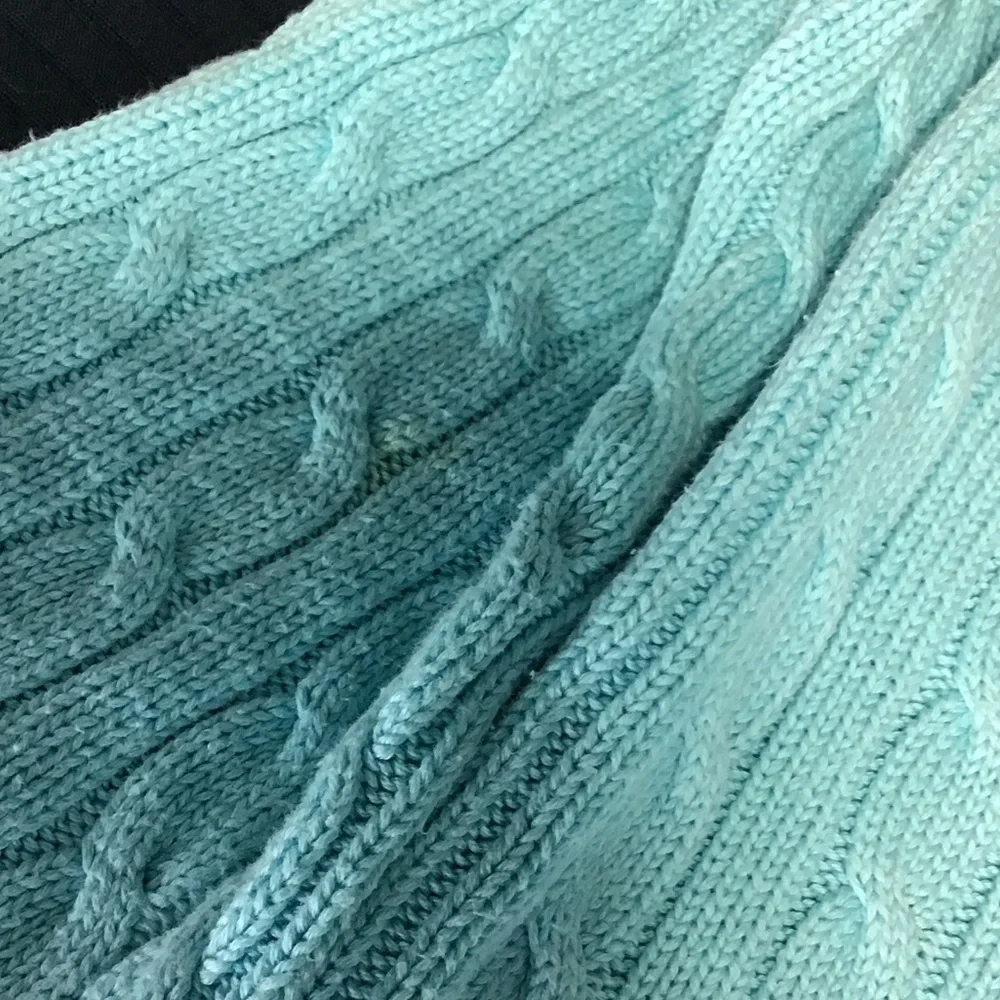 Lilly Pulitzer Cable Knit Crewneck Sweater in Aqua - Picture 7 of 9